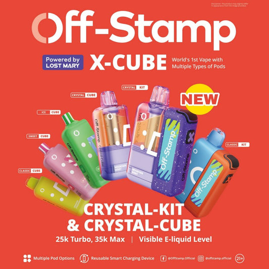 Off-Stamp X-Cube 35K Crystal Disposable Kit (Battery and Pod)
