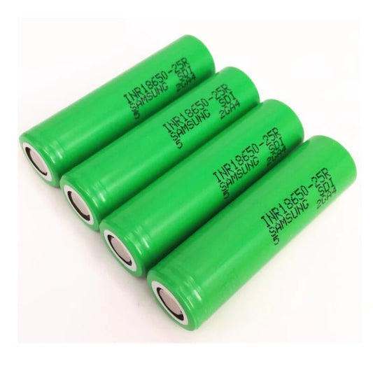 Samsung 25R Single 18650 Flat Top Battery