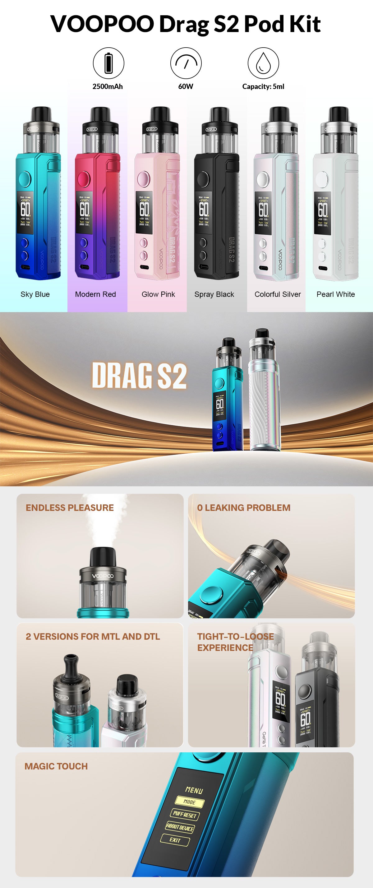 VOOPOO Drag S2 60W Kit