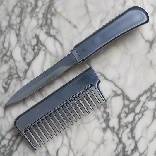 Black Self Defense Comb Knife