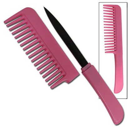 Lady's Pink Self Defense Comb Knife